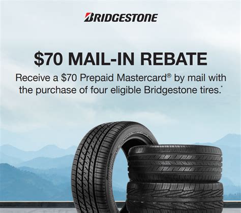 bridgestone tires rebate 2024